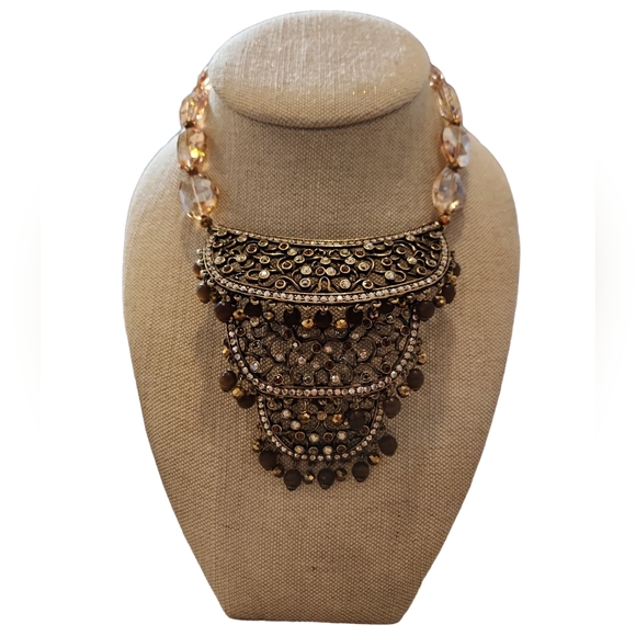 Heidi Daus Gold Tone Hypnotic Harmony Bohemian Crystal...